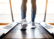 Person using a treadmill while experiencing pain