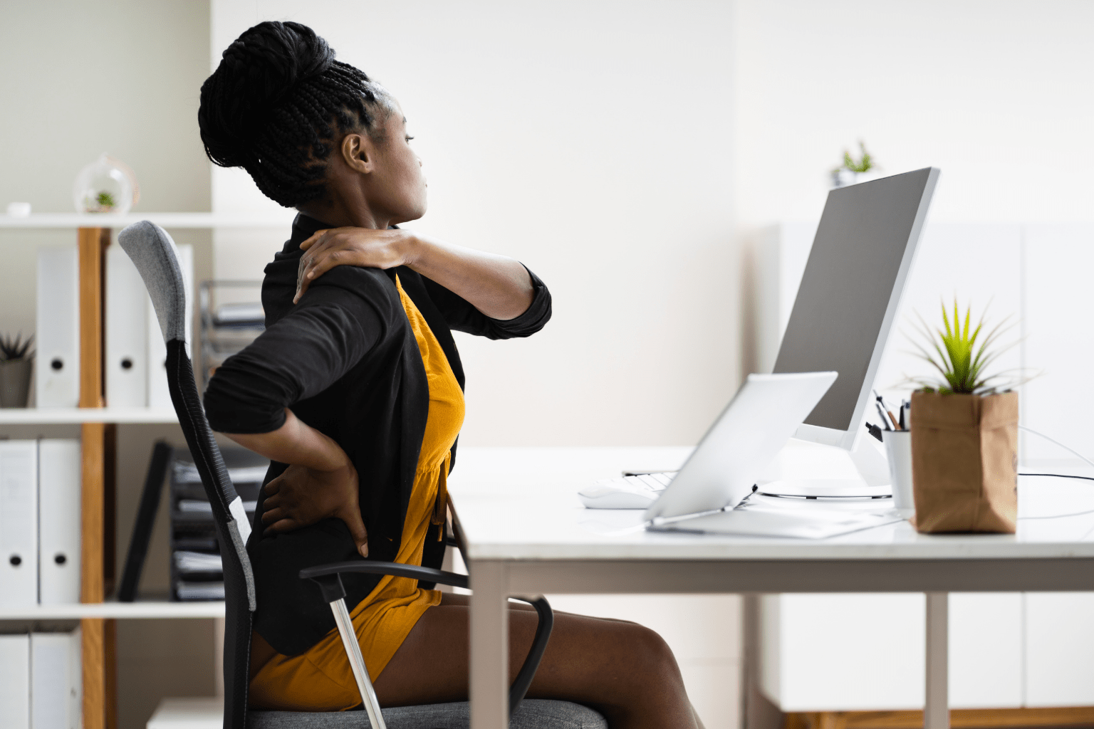 Thoracic Lumbar Back Support, Sitting Posture