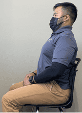 Seated Cervical Retraction Retracted Position