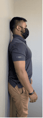 Standing Shoulder Flexion Starting Position Side View